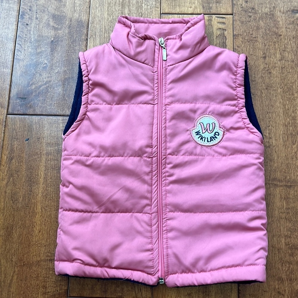Girls pink Puffy Vest